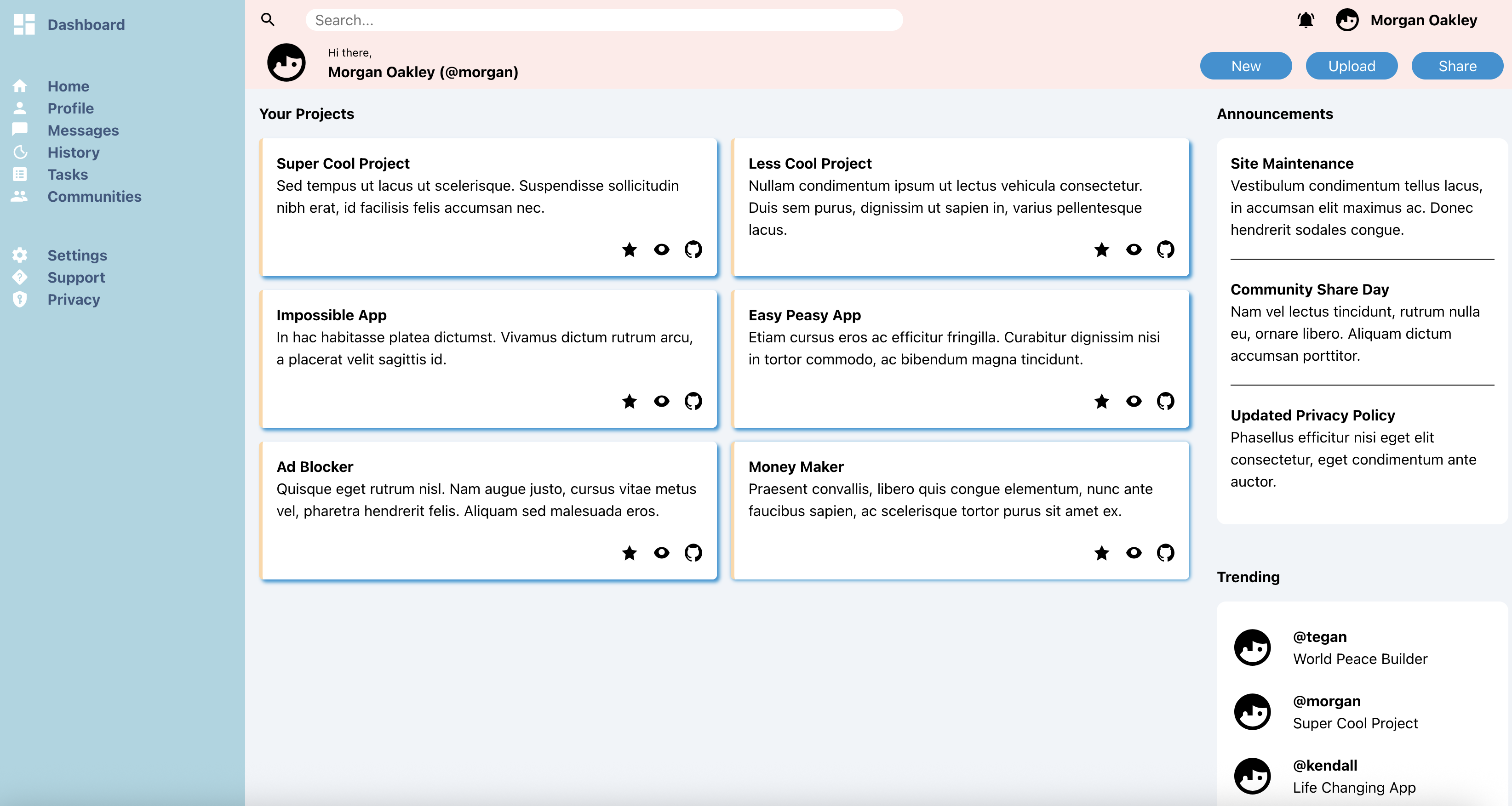 Admin Dashboard Screenshot