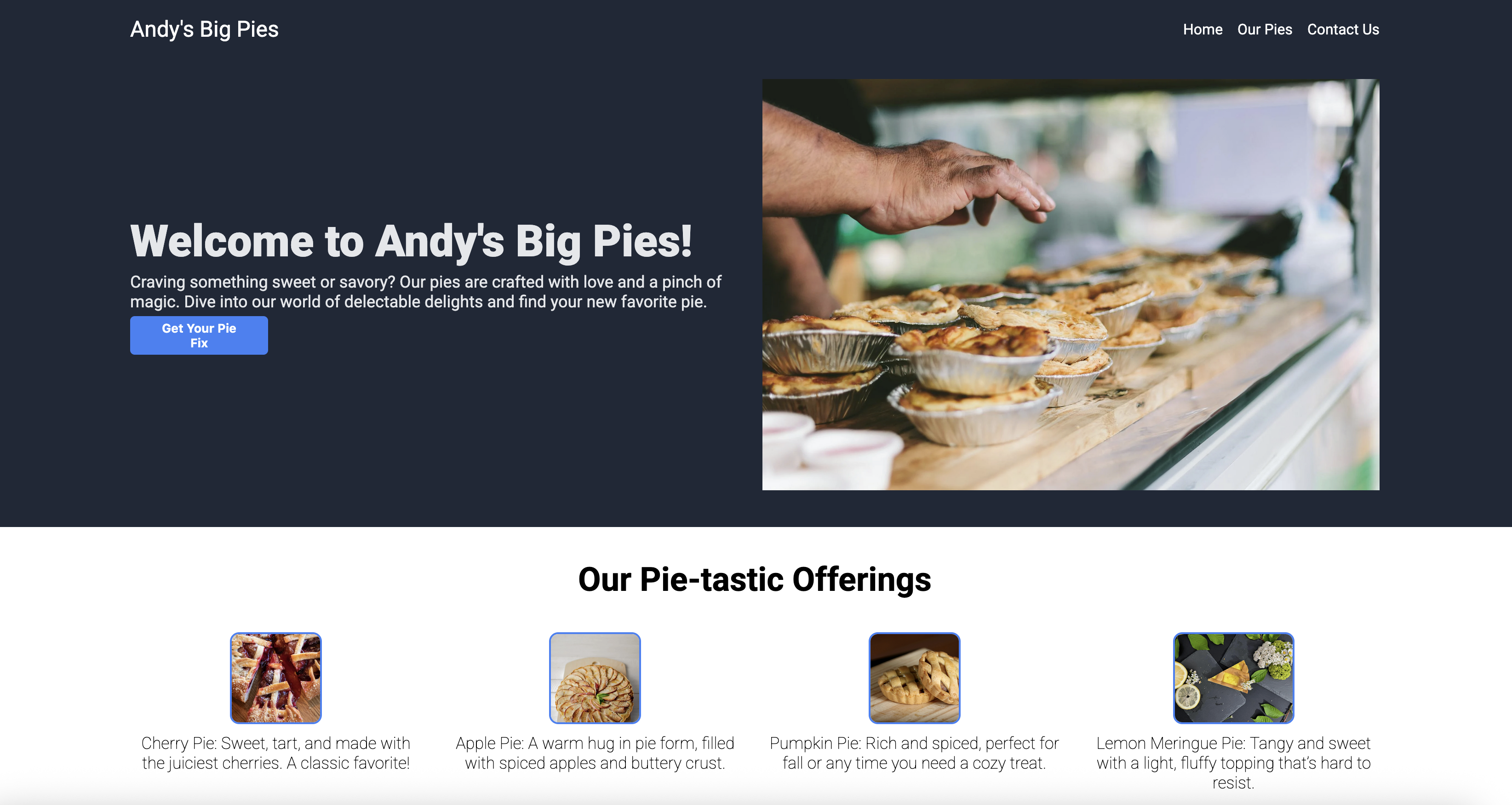 Landing Page Screenshot